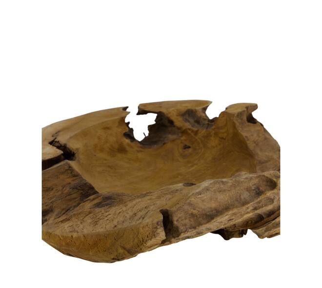 Bowl coffee teak wood 50x45x10cm - Natural