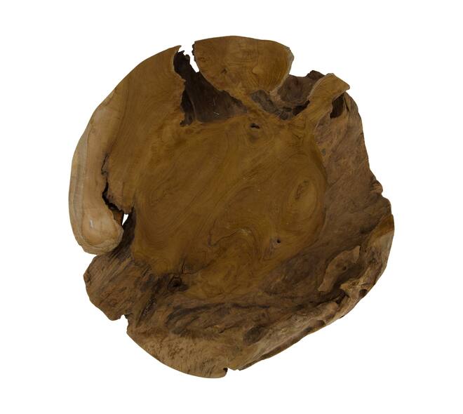 Bowl coffee teak wood 50x45x10cm - Natural