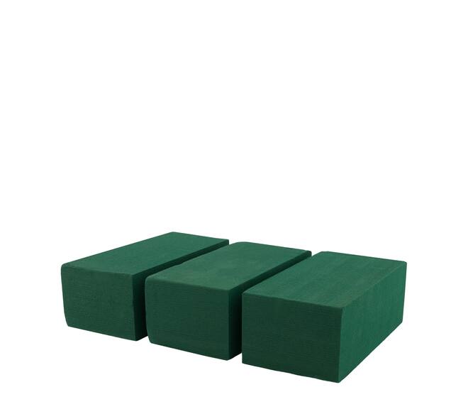 Floral foam rectangular packed foam 20x10x8cm 3pc