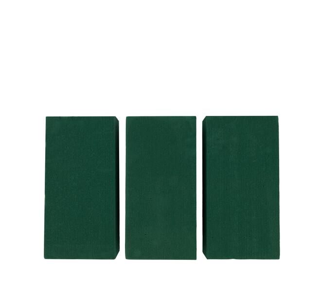 Floral foam rectangular packed foam 20x10x8cm 3pc