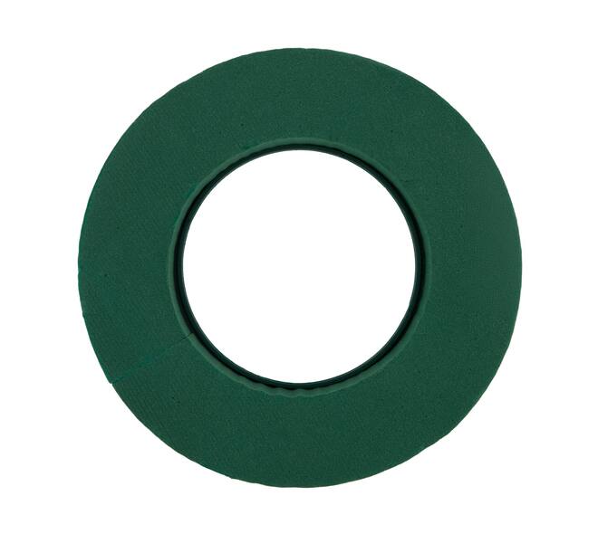 Floral foam ring packed foam 20x20x4.5cm - Natural