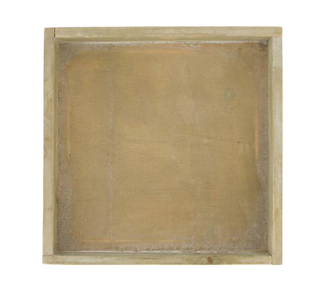Dienblad vierkant - Vurenhout - 20x20x4cm - Natuurlijk