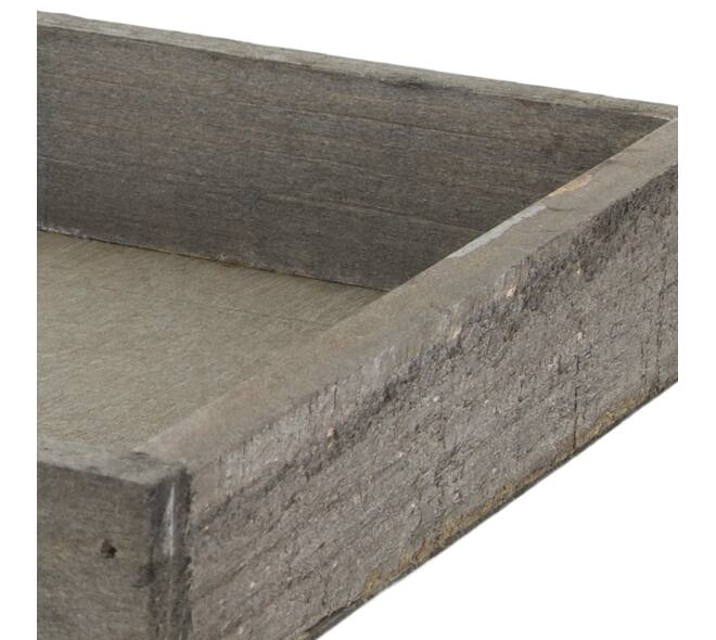 Tray square fir wood 20x20x4cm