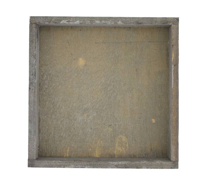 Tray square fir wood 20x20x4cm