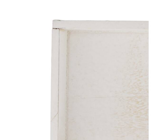 Tray fir wood 42x14x3cm - White