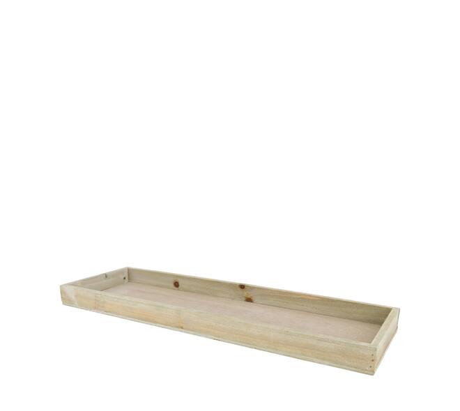 Tray rectangular fir wood 60x20x3cm