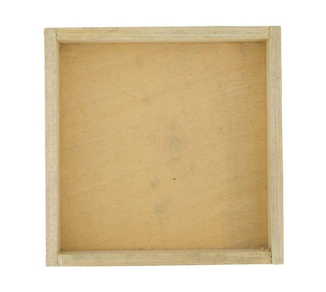 Vierkant plateau - Dennenhout - 14x14x3 cm - Natuurlijk