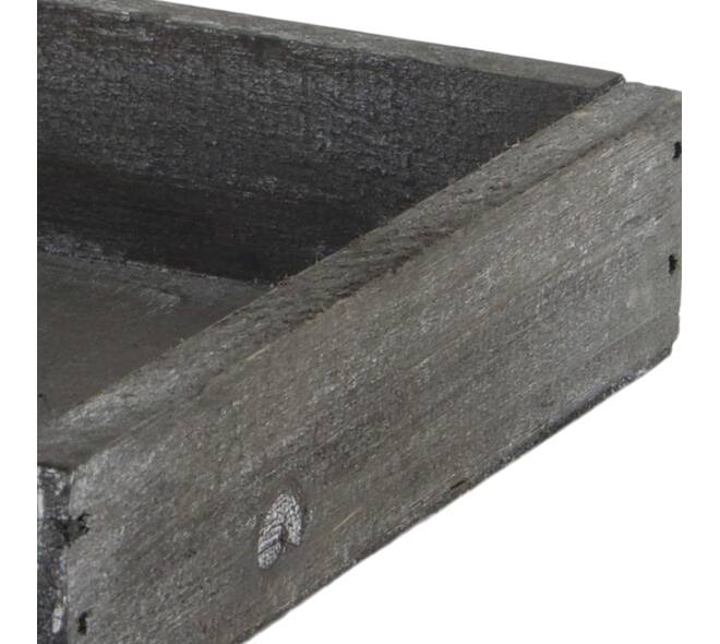 Tray square fir wood 14x14x3cm