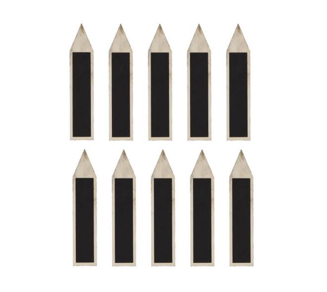 Plant marker blackboard plywood 4x0.4x18cm 10pc FSC 100%