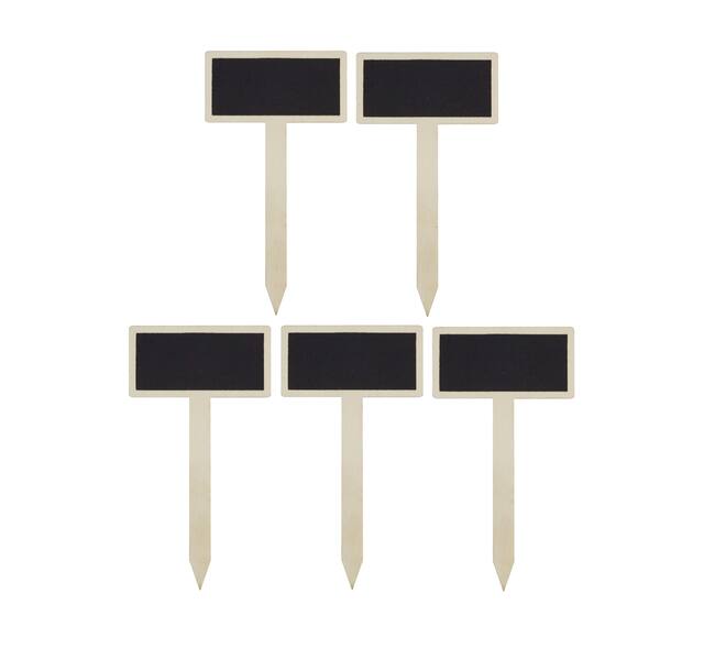 Plant marker blackboard plywood 10x0.4x18.3cm 5pc FSC 100%