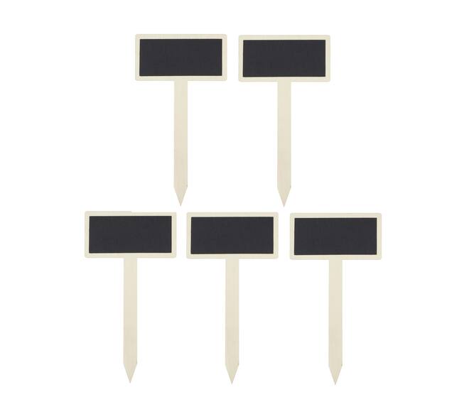 Plant marker blackboard plywood 12x0.5x22cm 5pc FSC 100%