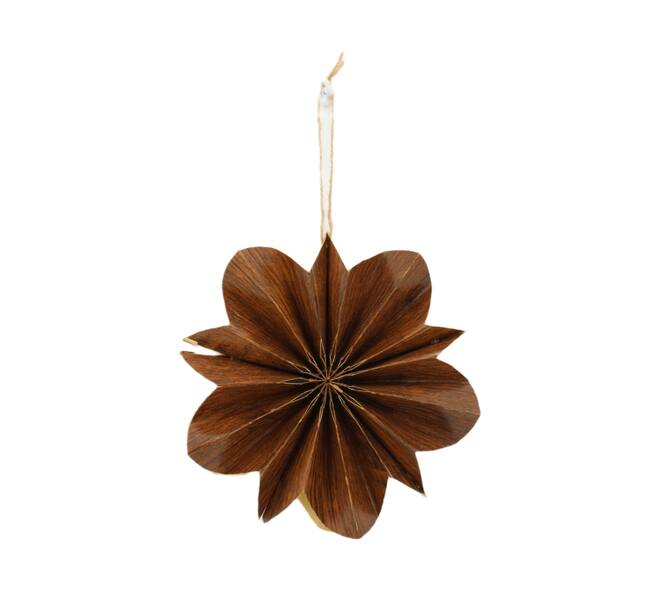 Hanger flower paper 20x20x5cm FSC mix 100% - Brown