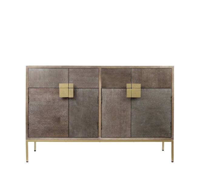 Cabinet fir wood 117x37x77cm FSC 100%