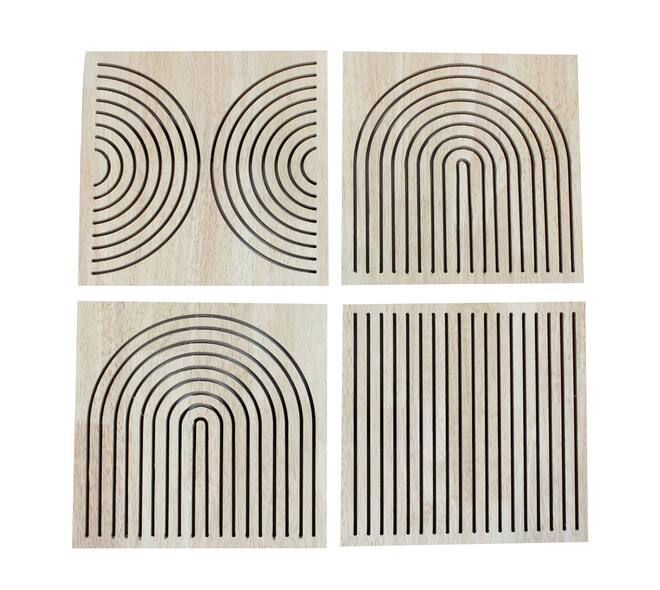 Wall art mdf 28x28x1.2cm A/4 FSC 100%