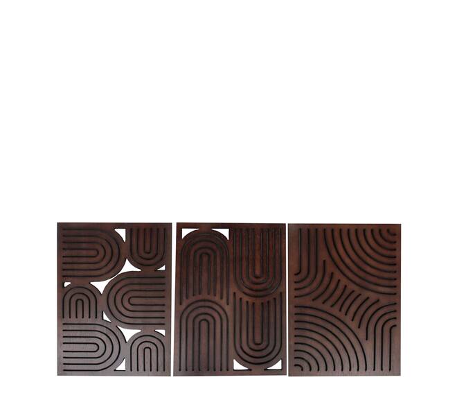 Wall art mdf 28x1.2x38cm  FSC 100% - Brown