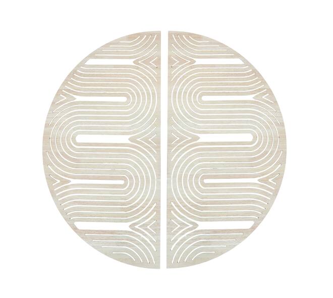 Wall art mdf 76x1.2x76cm FSC 100%