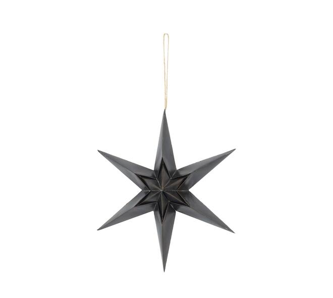 Hanger star wood print paper 30x9x30cm FSC mix 100%