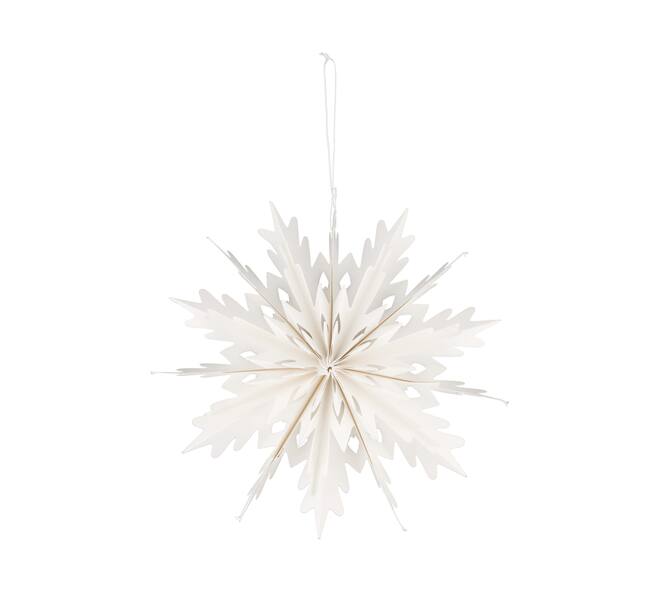 Hanger snowflake paper 20x7x20cm FSC mix 100% - White