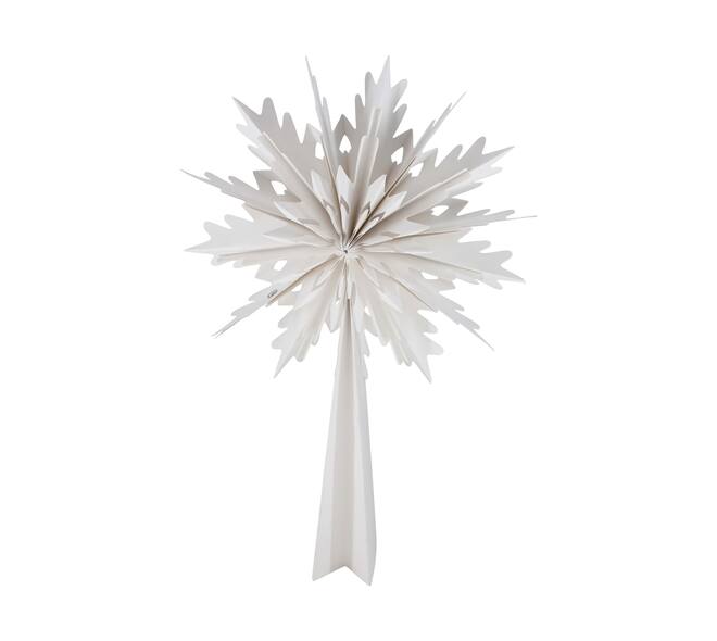 Star tree topper paper 30x7x45cm FSC mix 100% - White