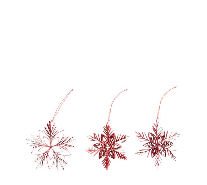 Hanger snowflake paper 13x1x13cm A/3 FSC Mix 100%