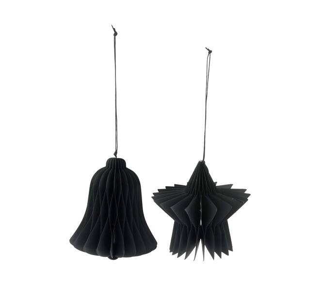 Hanger bell / star paper 12x12x12cm A/2 FSC Mix 100%
