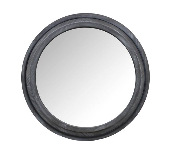 Mirror round fir wood 78x4x78cm FSC 100%