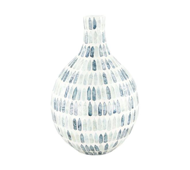 Bottle capiz / bamboo 18x18x29cm FSC 100%