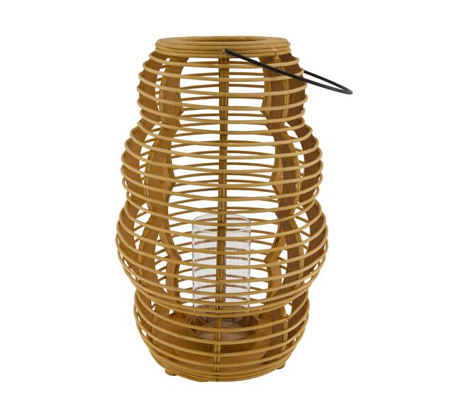 Lantern ply wood with glass 25x25x38cm FSC 100%