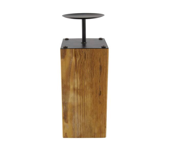 Candle holder pine wood 12x12x32.5cm FSC 100%