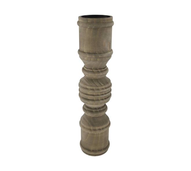 Candle holder pine wood 10x10x32cm FSC 100%