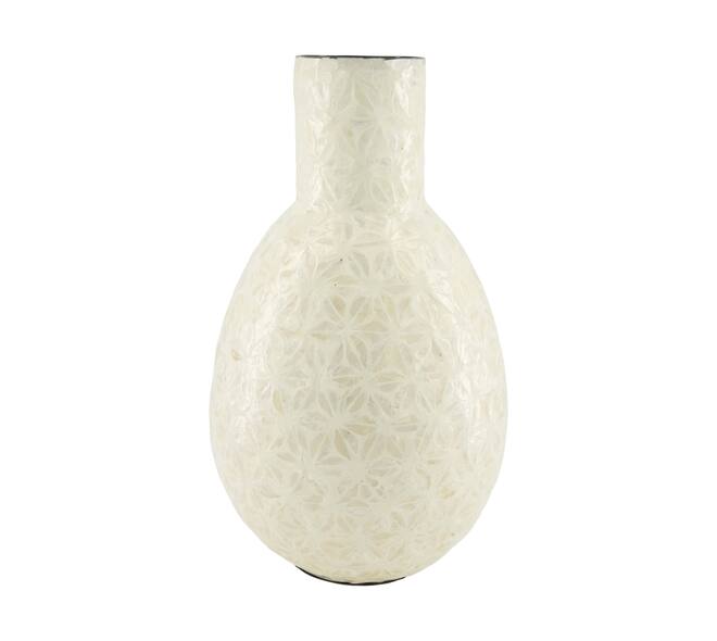 Vase capiz / bamboo 22x22x37cm FSC 100%