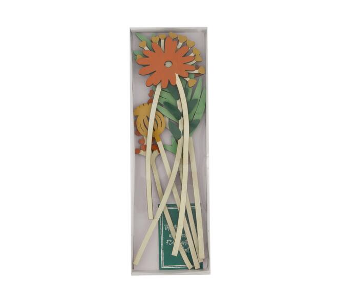 Stick flowers ply wood 11x2x33.8cm FSC 100%