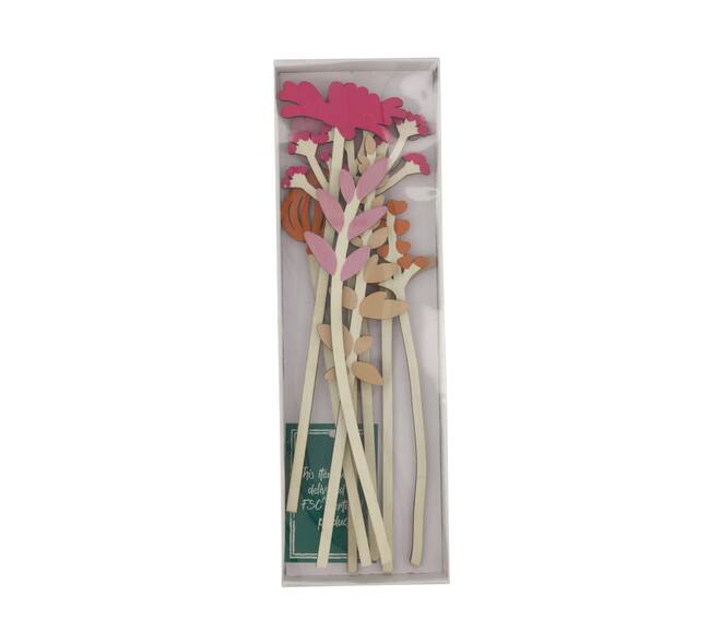 Stick flowers ply wood 11x2x33.8cm FSC 100%