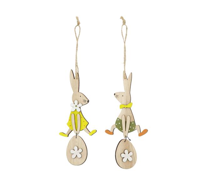 Hanger rabbit ply wood 7x0.7x15cm 2pc FSC 100%