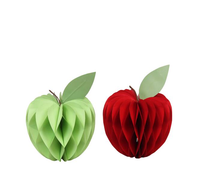 Figurine apple paper 21x21x23cm C/2 FSC Mix 100%