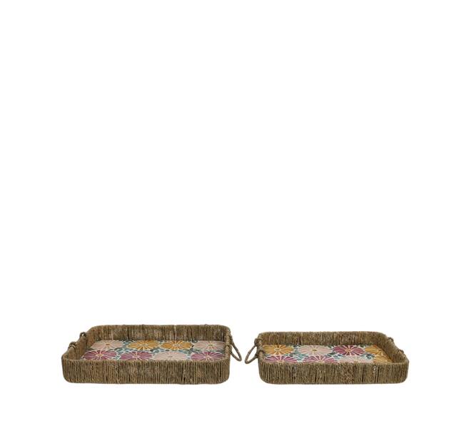 Tray rectangular mdf 45x35x7cm  FSC 100% - Multi