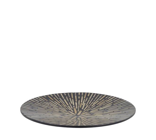 Plate round bamboo 38x38x4cm FSC 100% - Natural