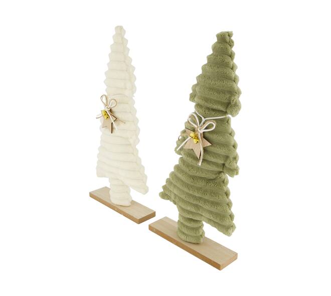 Statue tree plywood with fabric 18x5x38.5cm  FSC 100% - Multi