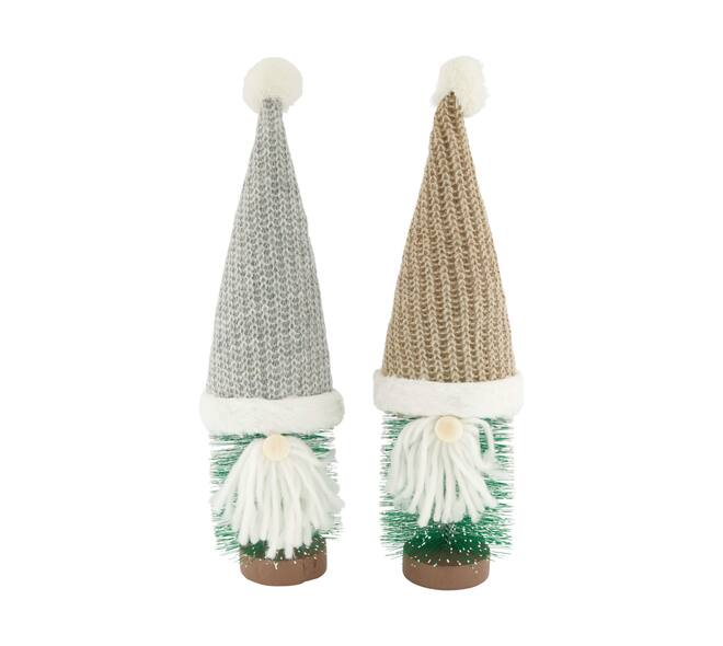 Figurine tree on mdf with hat fabric 12x12x39cm C/2 FSC 100%