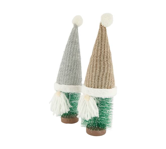 Figurine tree on mdf with hat fabric 12x12x39cm C/2 FSC 100%