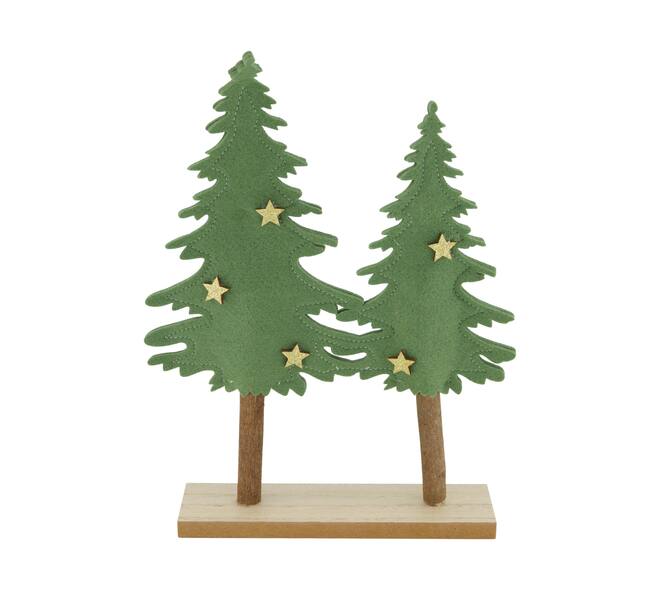Figurine tree mdf felt 22.5x5x31.5cm FSC 100%