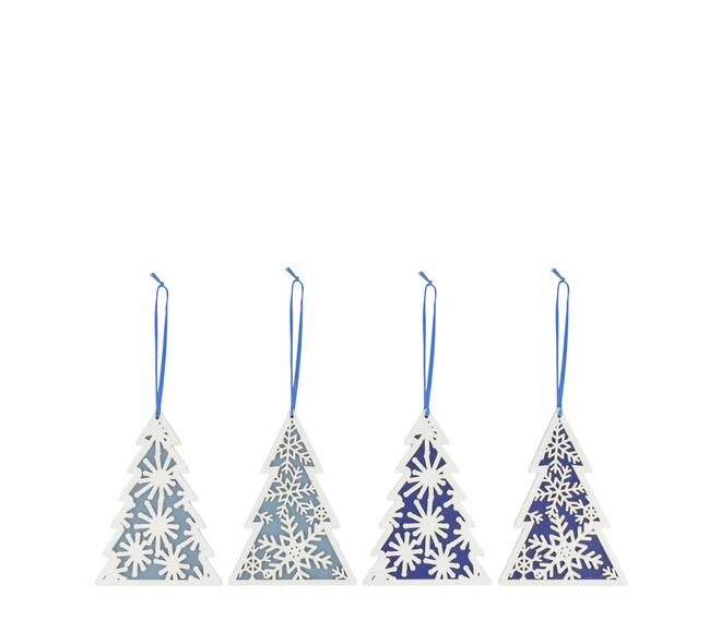 Hanger tree plywood 9.5x0.5x13cm 4pc A/2 C/2 FSC 100%