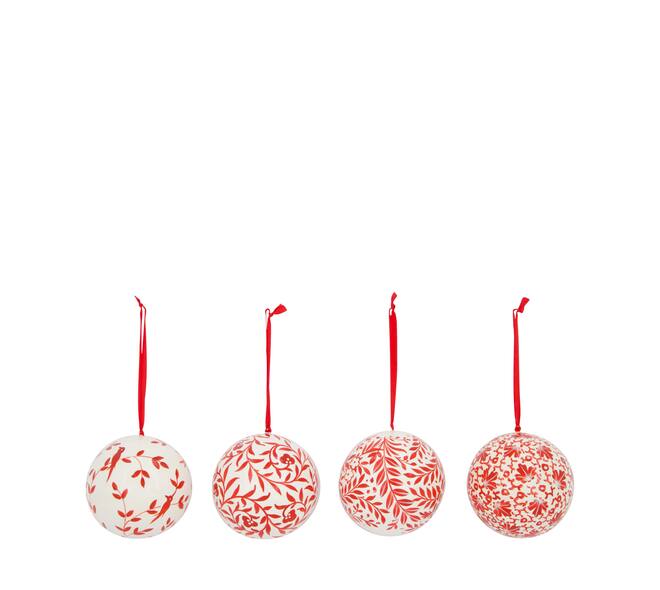Bauble paper mache with hanger 10x10x10cm A/4 FSC Recycled 100%