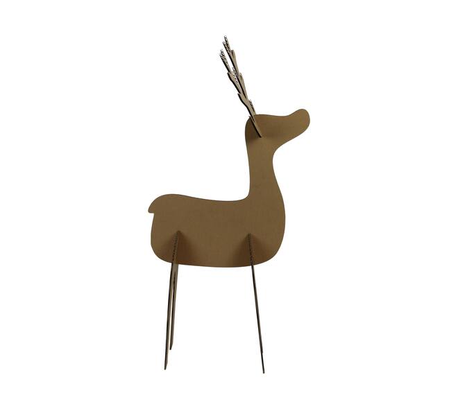 Reindeer carton board 39x37x78cm KD FSC Mix 100%