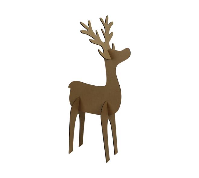 Reindeer carton board 39x37x78cm KD FSC Mix 100%