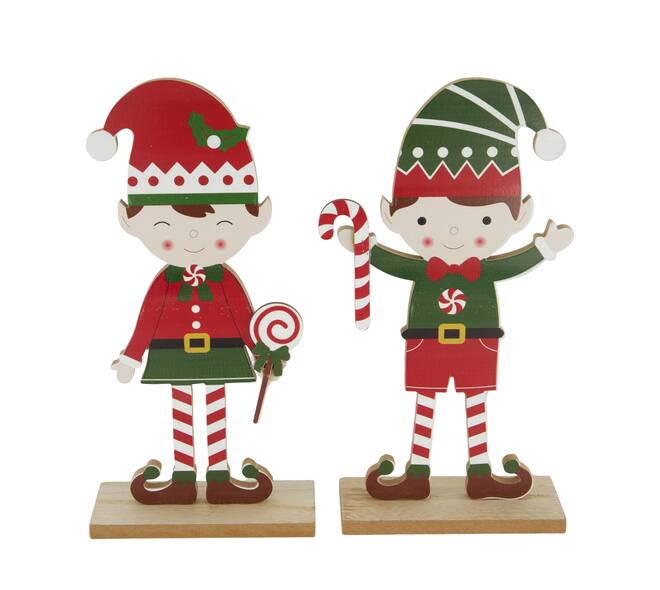 Figurine santas helper mdf 17x5x25cm A/2 FSC 100%