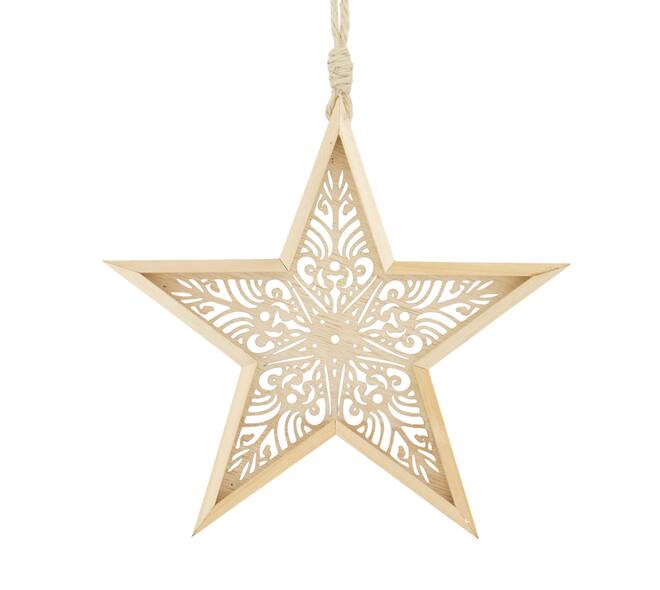 Hanger star mdf 19.5x2.5x18.5cm FSC 100%