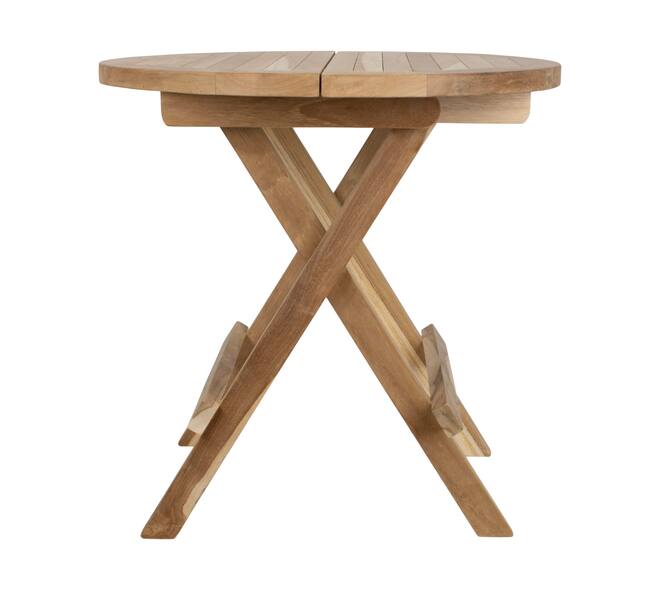 Table round teak wood 50x50x50cm KD FSC Recycled 100% - Natural