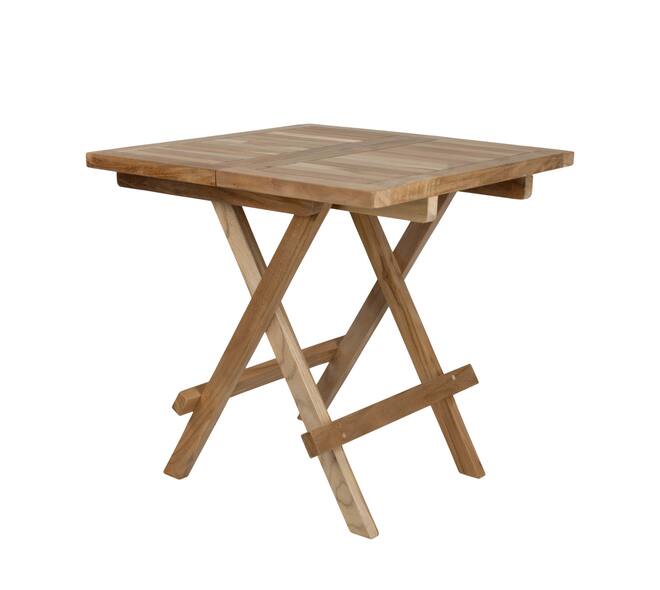 Table square teak wood 51x50x50cm KD FSC Recycled 100% - Natural