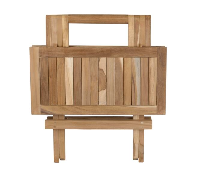 Table square teak wood 51x50x50cm KD FSC Recycled 100% - Natural